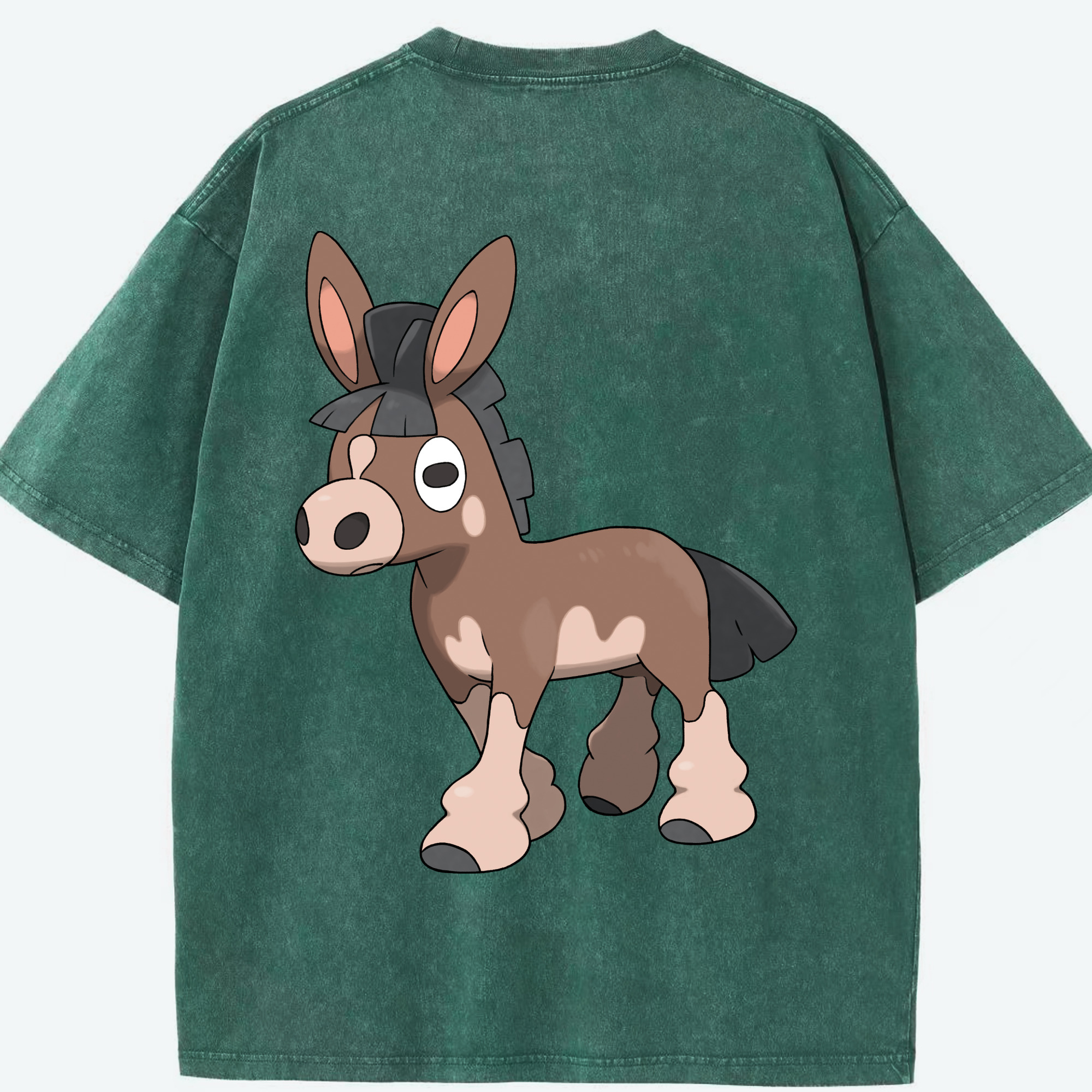 （画像用） ポケットモンスター Pokémon 綿100% ヴィンテージ風 半袖Tシャツ（背面プリント）